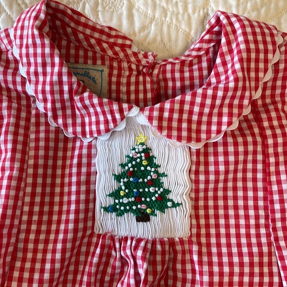 Embroidered Boutique Christmas Tree Dress- 4T - Picture 2 of 4